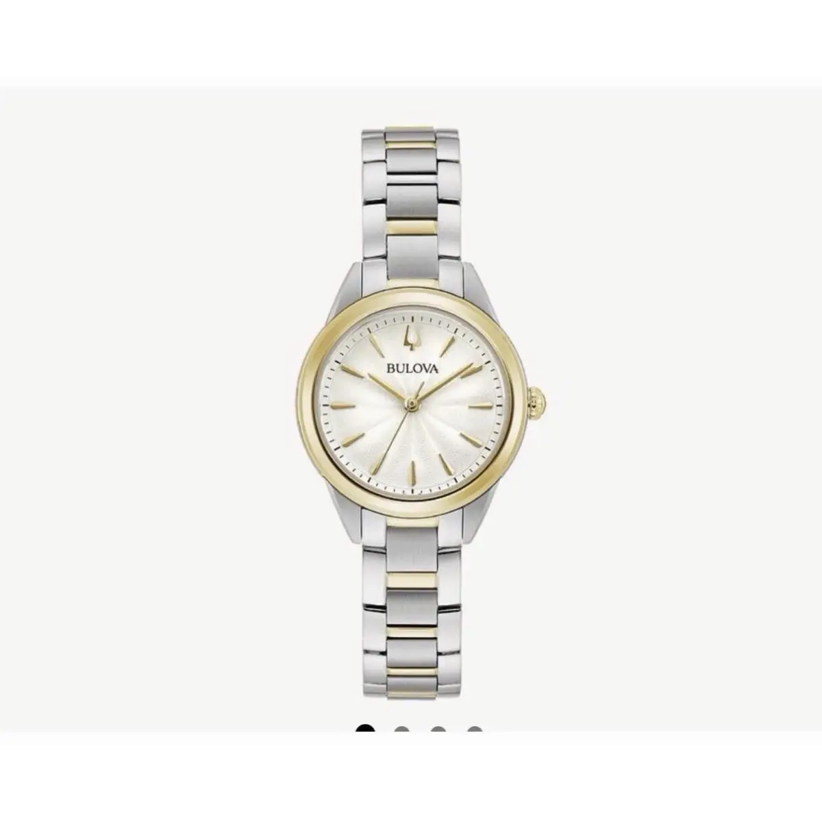 Classic Quartz White Dial Ladies Watch 98L277 by Bulova