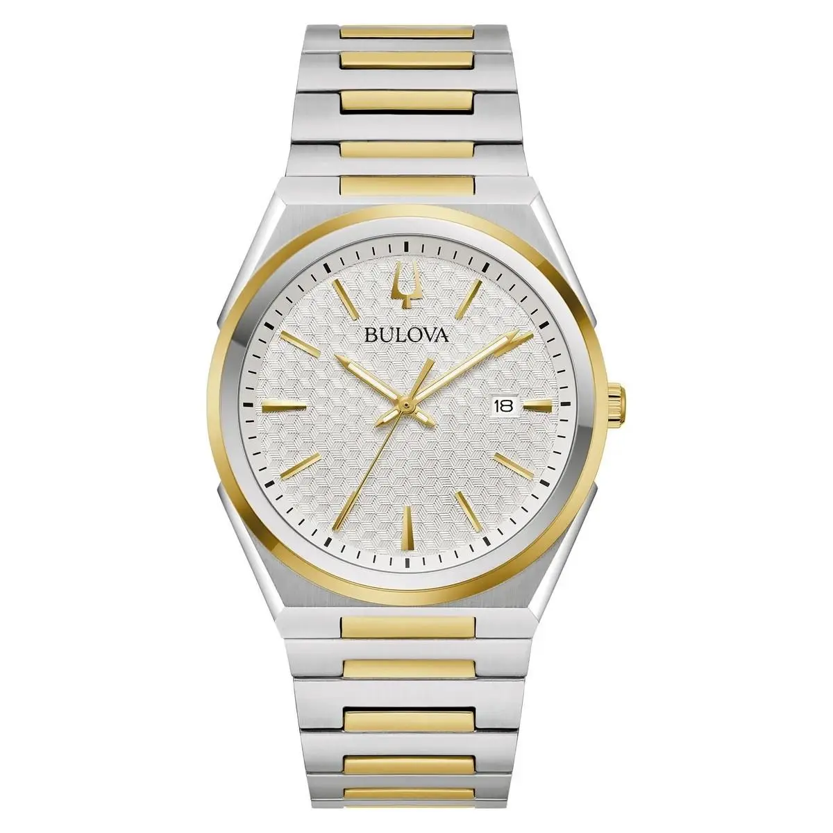 Bulova Classic Two-tone Stainless Steel Quartz Men`s Watch 98B424