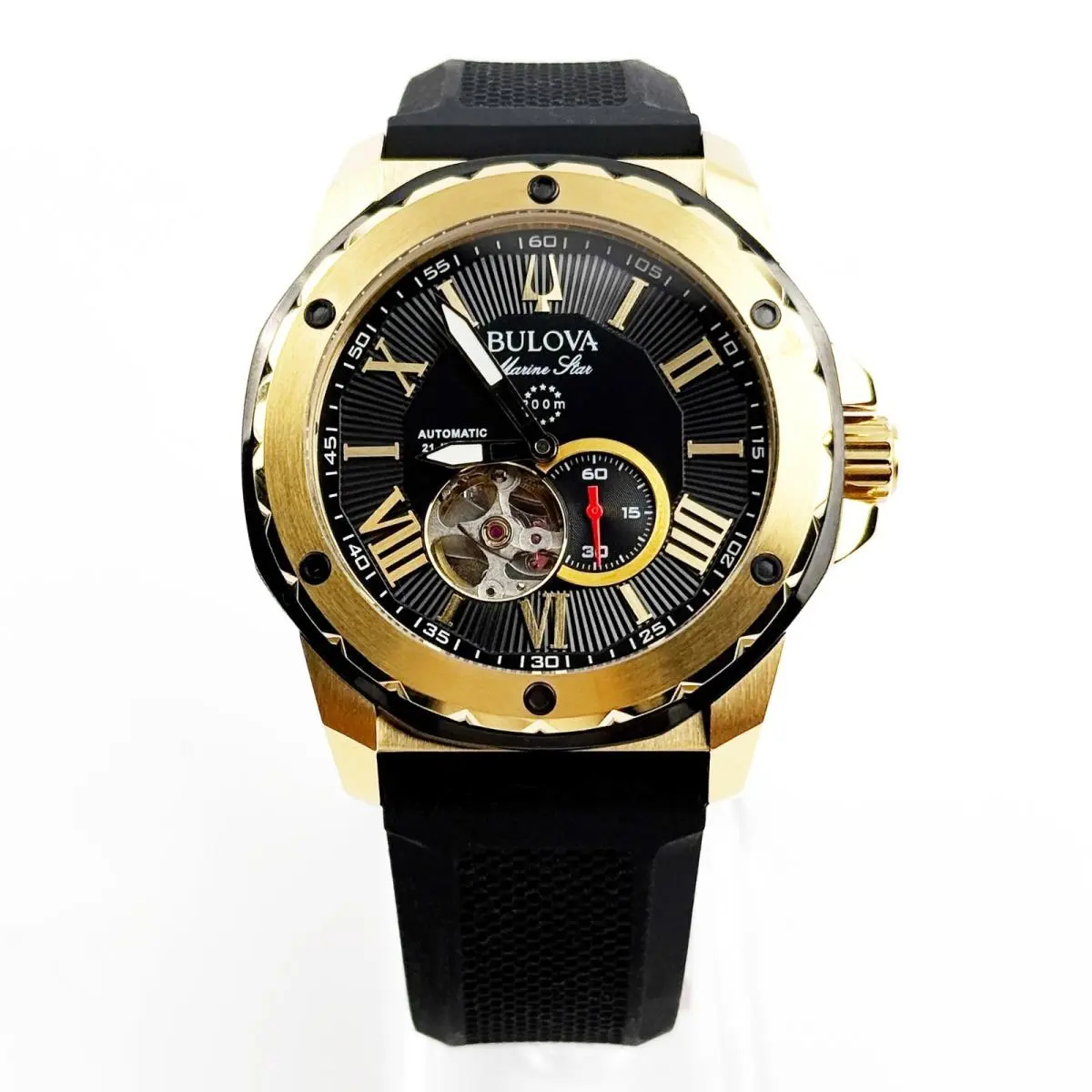 98A272 Marine Star Two-tone Stainless Steel Automatic Men`s Watch 45 mm by Bulova