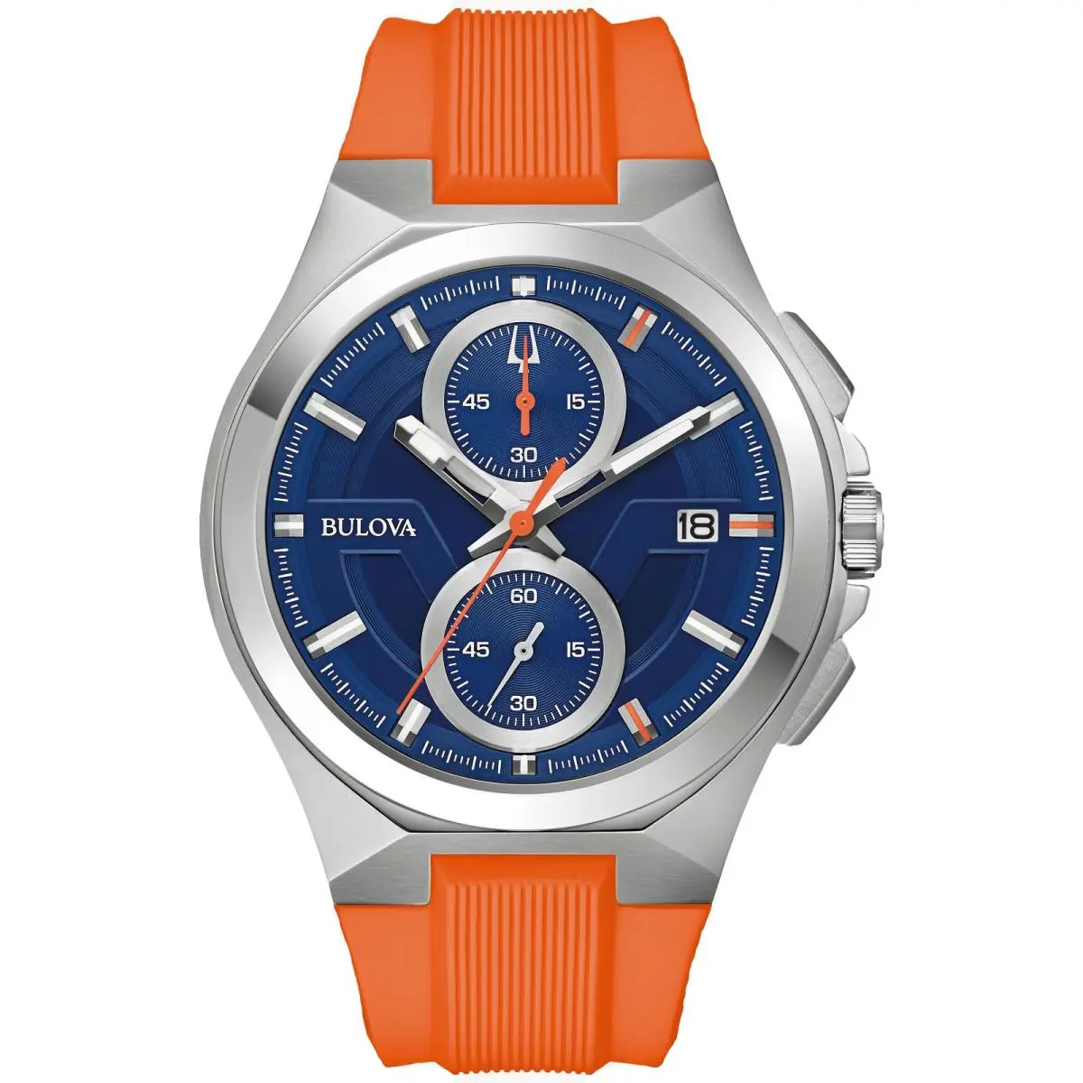 Bulova Men`s Maquina Blue Dial Watch - 96B407