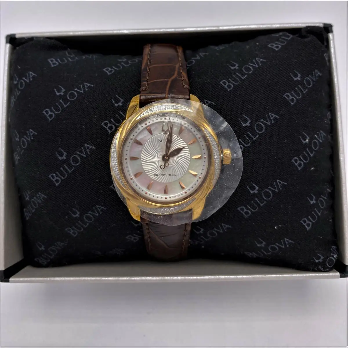 Bulova 98R152 Precisionist Brigtwater Diamond Accented Rose Gold Ladies Watch