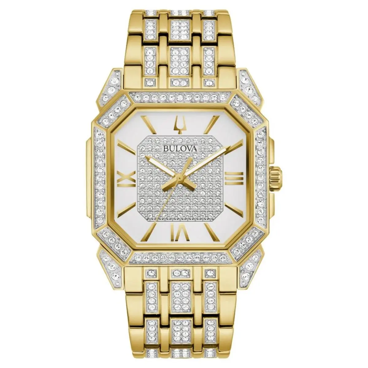 Bulova Men`s Octava White Dial Watch - 98A295