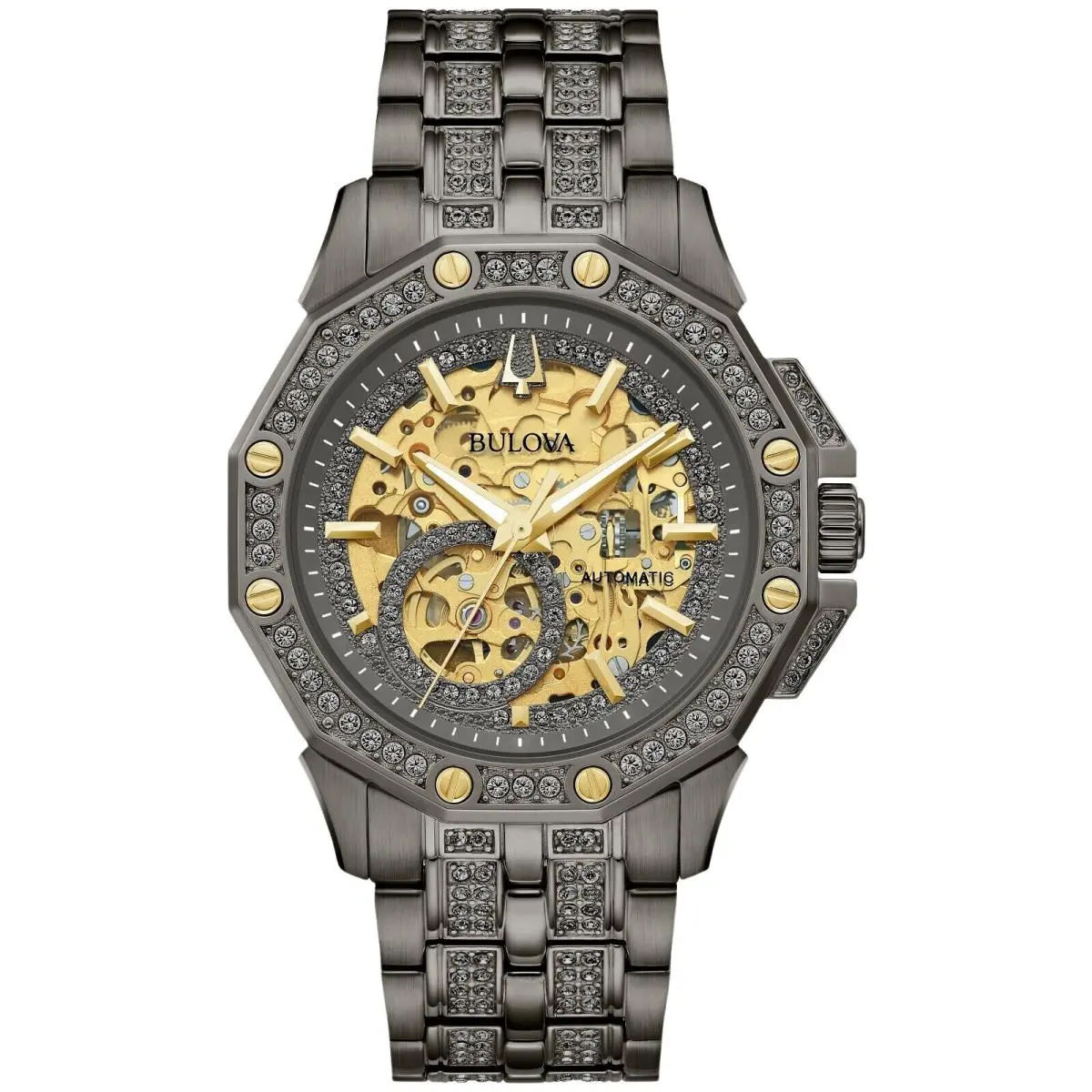 Octava Crystal Automatic Mens Watch 98A293 by Bulova