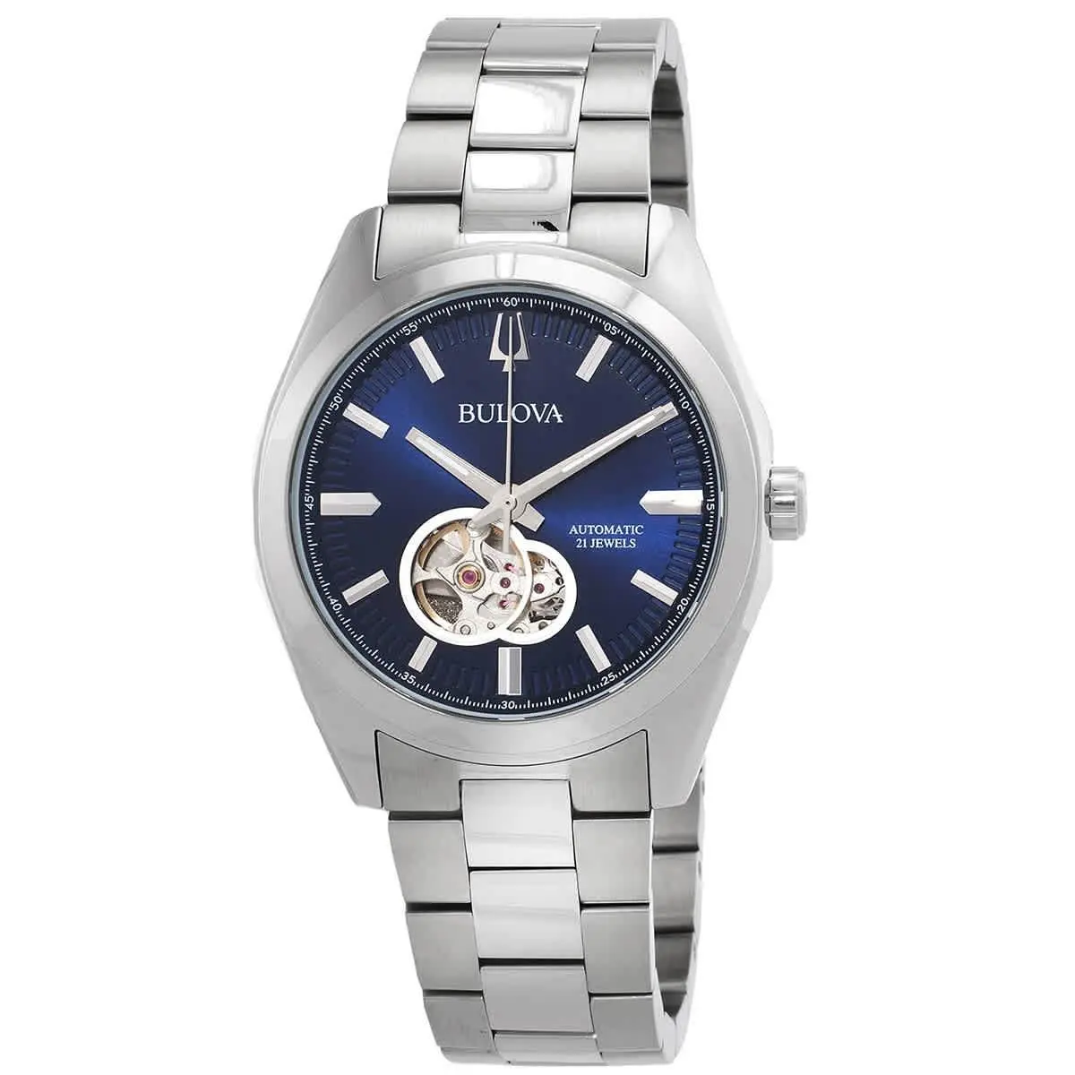 Bulova Surveyor Automatic Blue Dial Men`s Watch 96A275