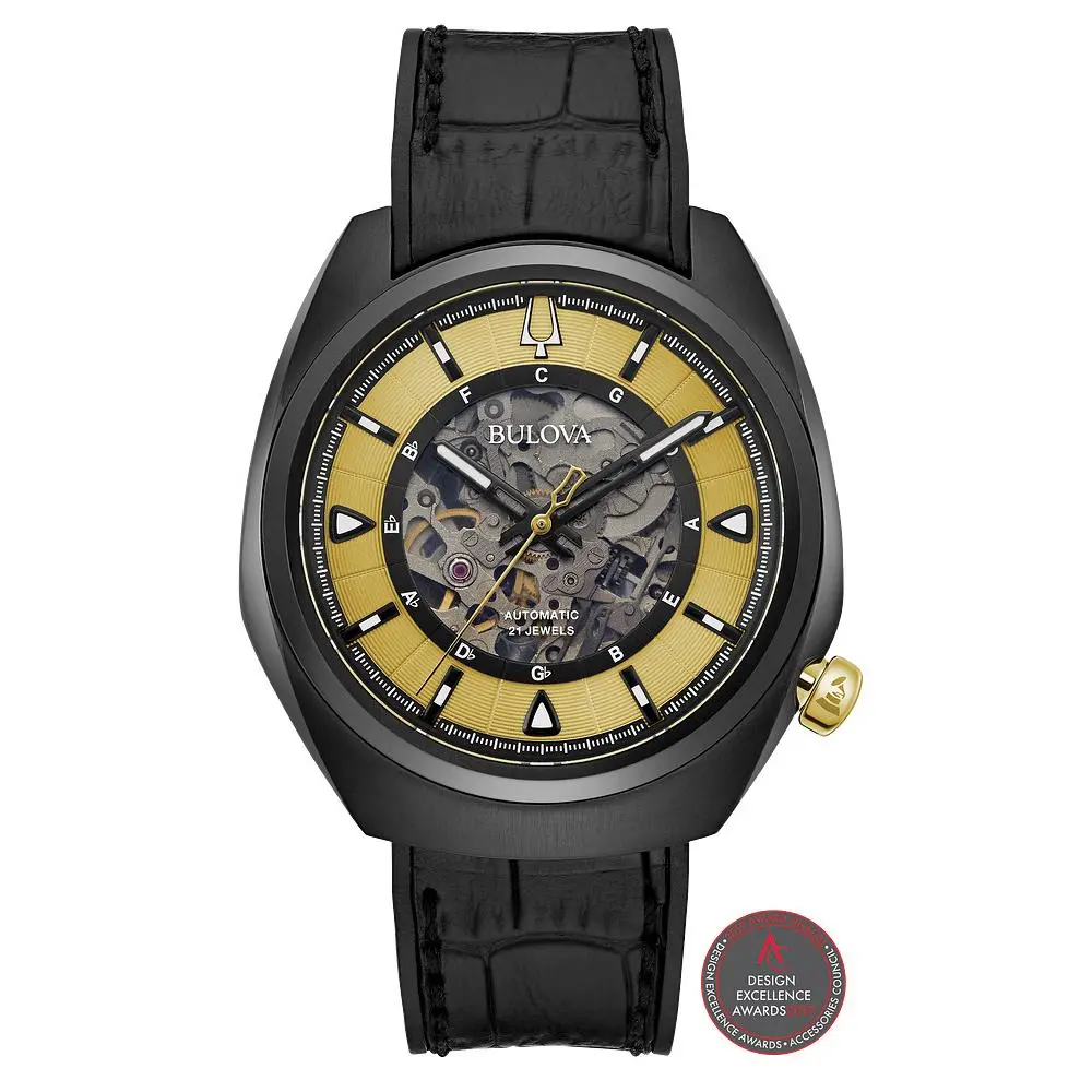 Bulova Grammy Automatic Mens Skeletonized Watch 98A241