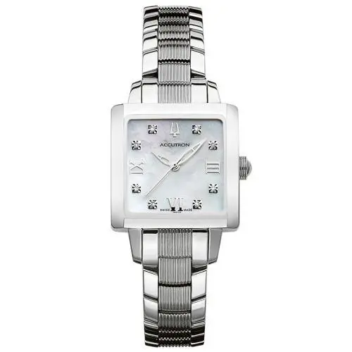 Bulova Accutron 26P115 Masella Diamond Mother-of-pearl Dial Women`s Watch