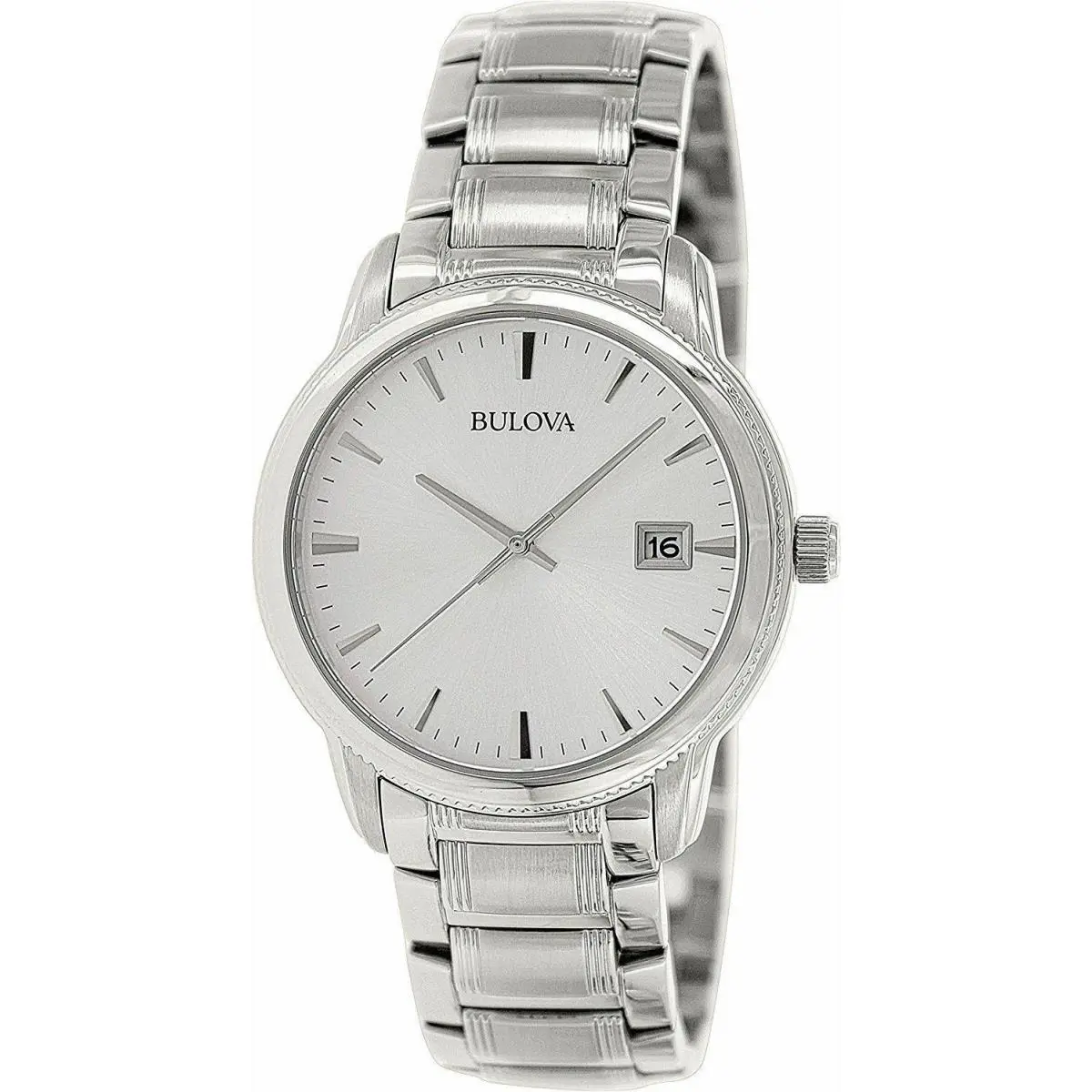 Men`s 96B105 Bracelet Silver Dial Watch by Bulova