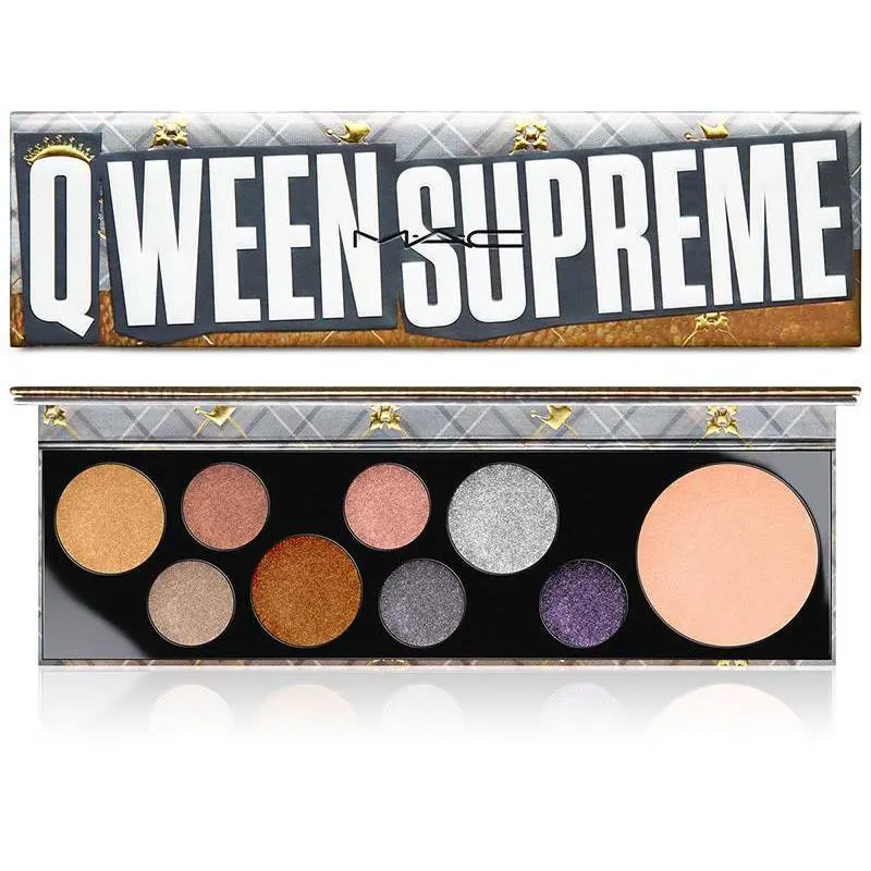 Mac Qween Eyeshadow Highlighter Pallet Metallic Tones