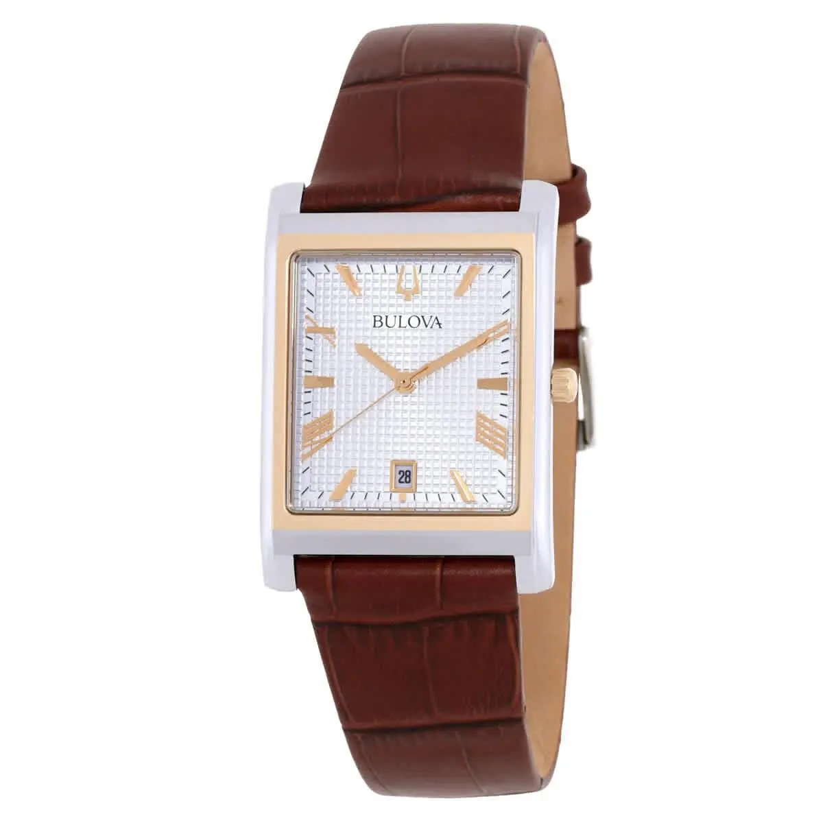 Bulova Sutton Quartz Silver Dial Men`s Watch 98B430