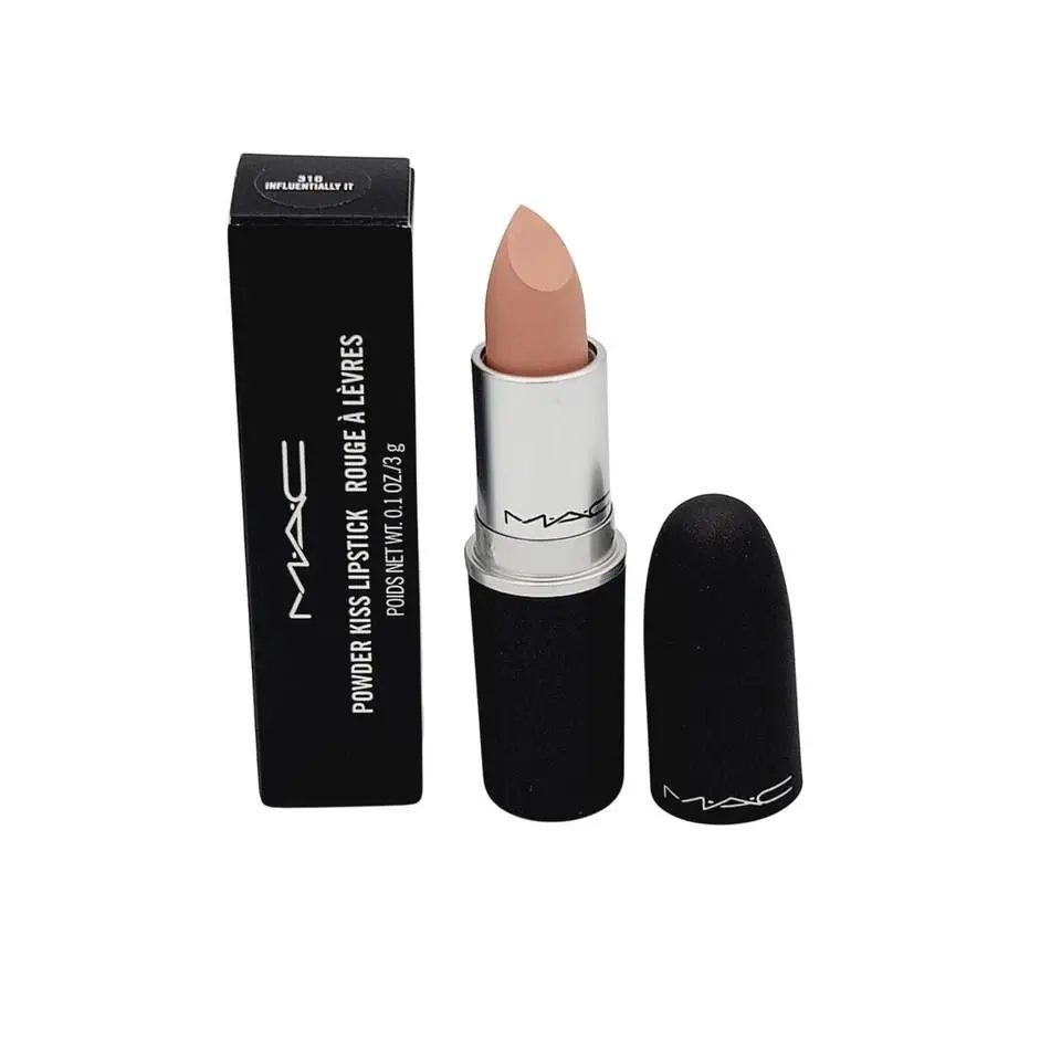Mac Powder Kiss Lipstick 310 Influentially IT - Full Size 3 g / 0.1 Oz by MAC Cosmetics