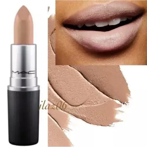 Mac Matte Lipstick Act Natural 651 Creamy Matte Lip Stick Light Beige Full SZ BX