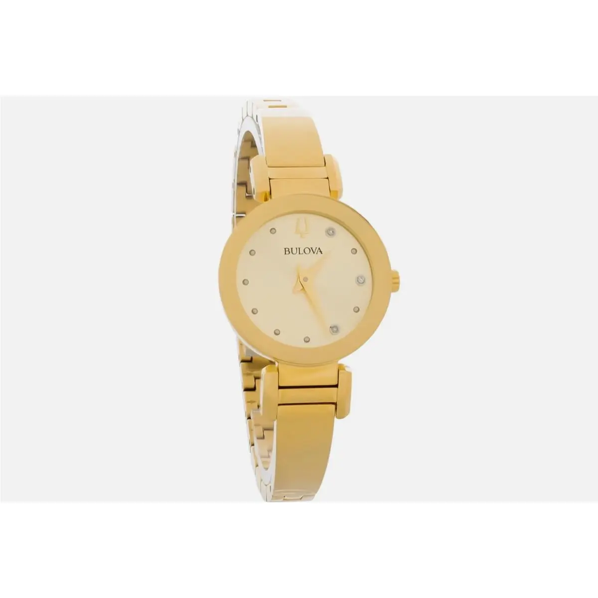 Marc Anthony Women`s Diamond Gold Tone Stainless Quartz Watch 97P164 by Bulova