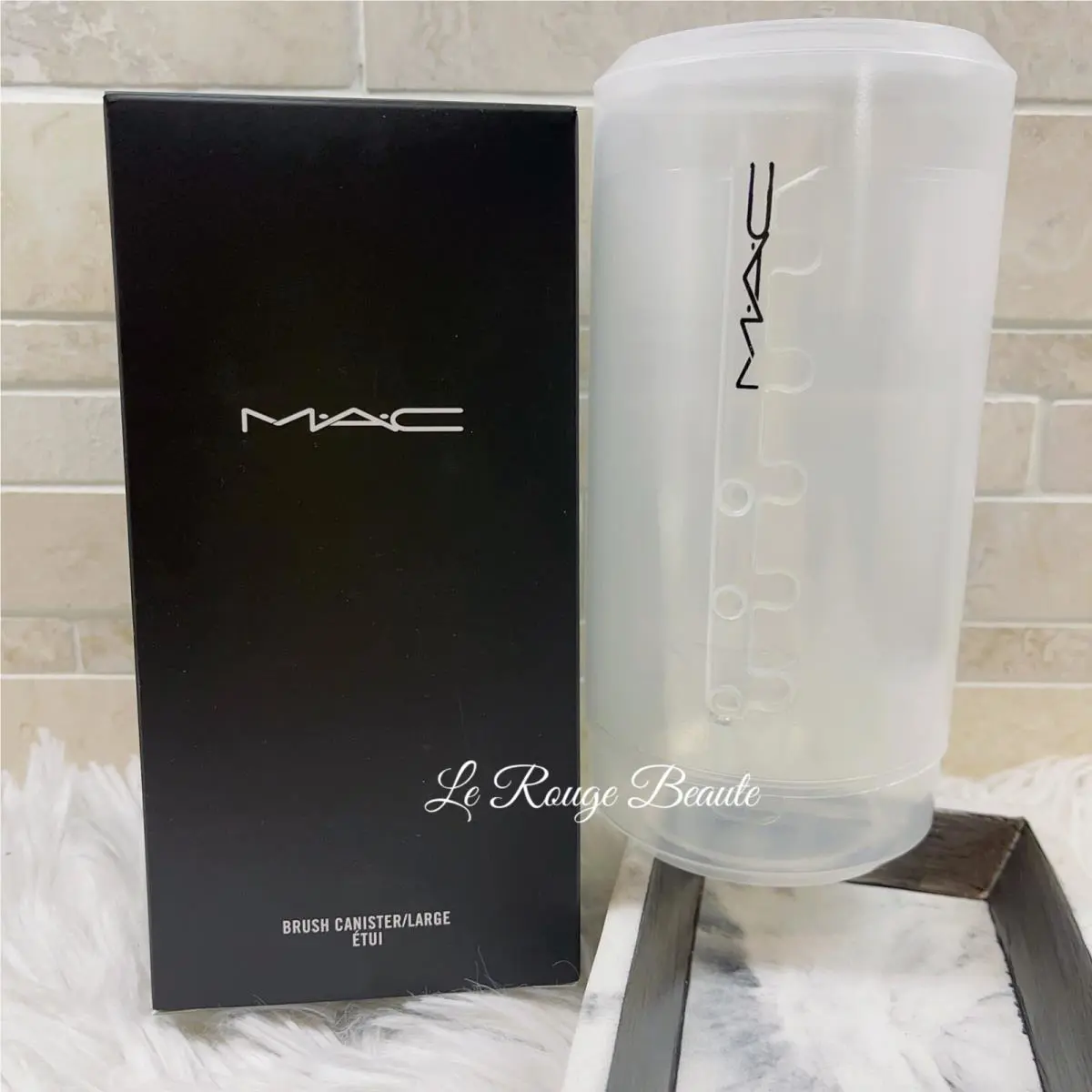 Mac Cosmetics Brush Canister Large Adjustable Makeup Brush Holder Case