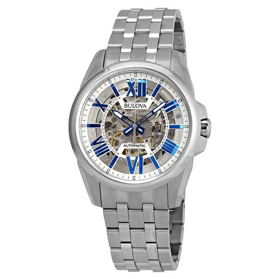 Bulova Classic Automatic Silver Dial Men`s Watch 96A187