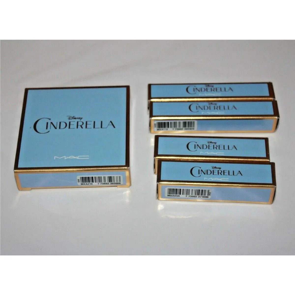Mac Disney Cinderella Iridescent Powder/pressed + Lip Glass Lipstick Set 5