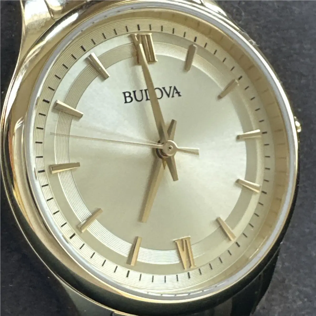 Bulova Women`s Classic Quartz Gold Tone Stainless Steel Watch 30MM 97L168