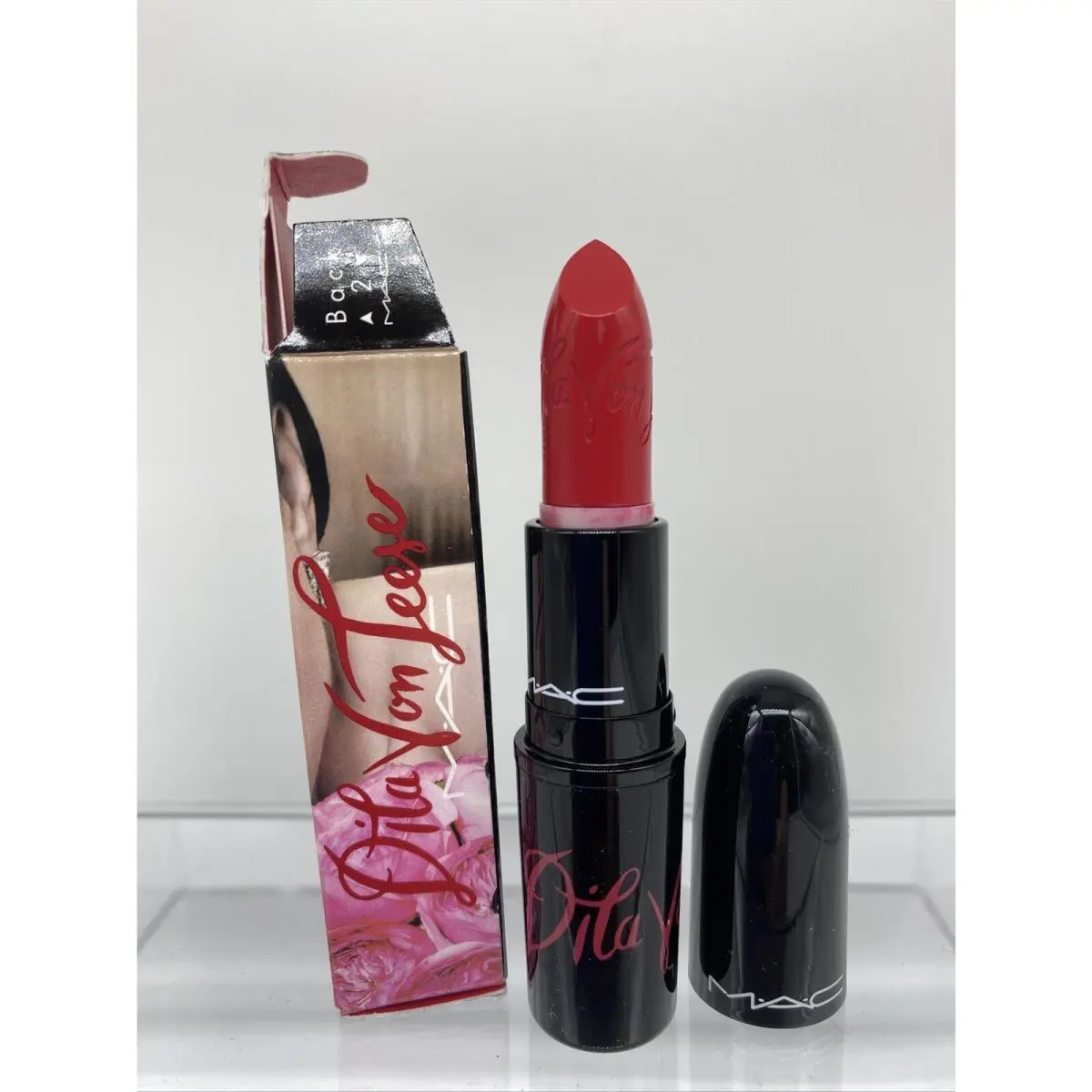 Mac Dita Von Teese Red Matte Rare Hard to Find W/receipt