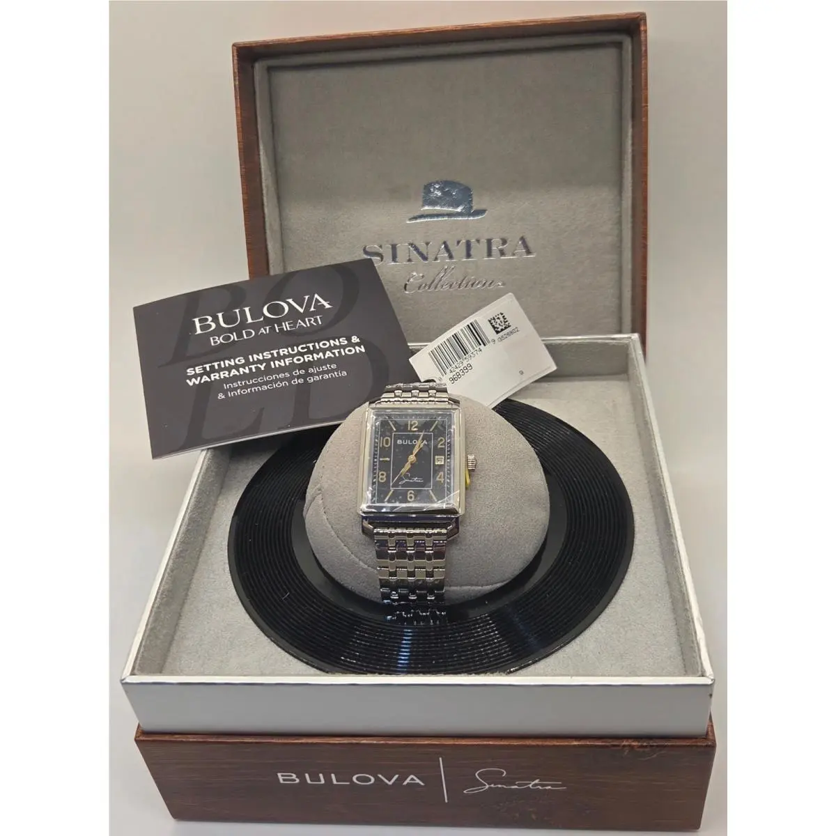 Frank Sinatra Collection Two Tone Gold/ Silver All Steel Watch by Bulova