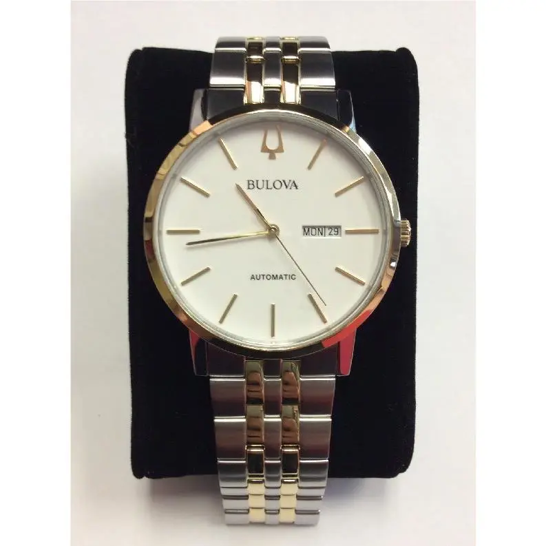 Bulova Men`s Classic Collection Two-tone Stainless Steel Automatic Watch 98C130