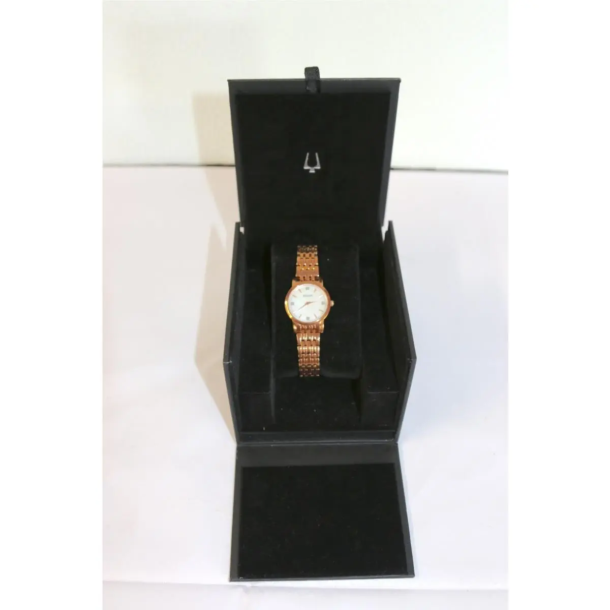 Bulova Women`s Diamond Gallery 97P106 Gold Stainless-steel Quartz Watch