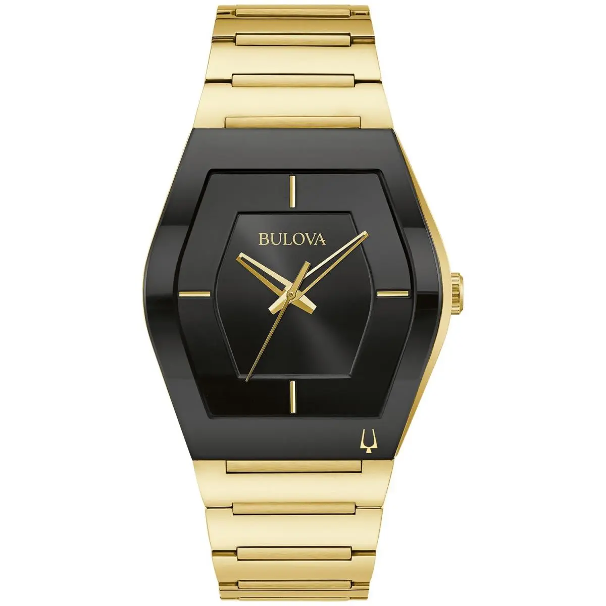 Men`s Gemini Gold Stainless Steel Quartz Watch 40MM 97A164 by Bulova