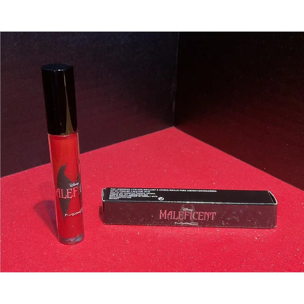 Mac Disney Maleficent Pro Longwear Lipglass/lipgloss Anthurium Limited Edition