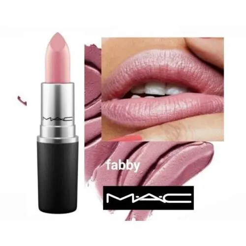 Mac Frost Lipstick Fabby 308 Medium Mauve Shimmer Frost Finish