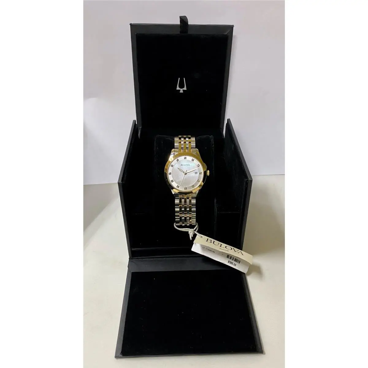 Bulova Women`s Quartz Diamond Accents Two-tone Stainless Steel Watch 98P161