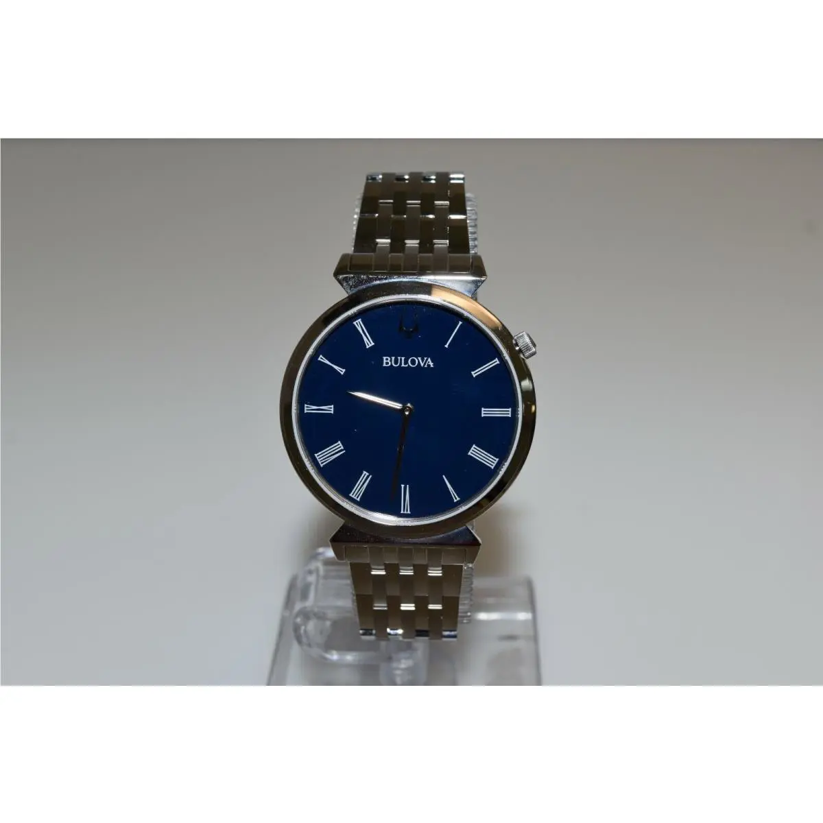 Bulova Slim Men`s SS Blue Dial 96A233 Watch