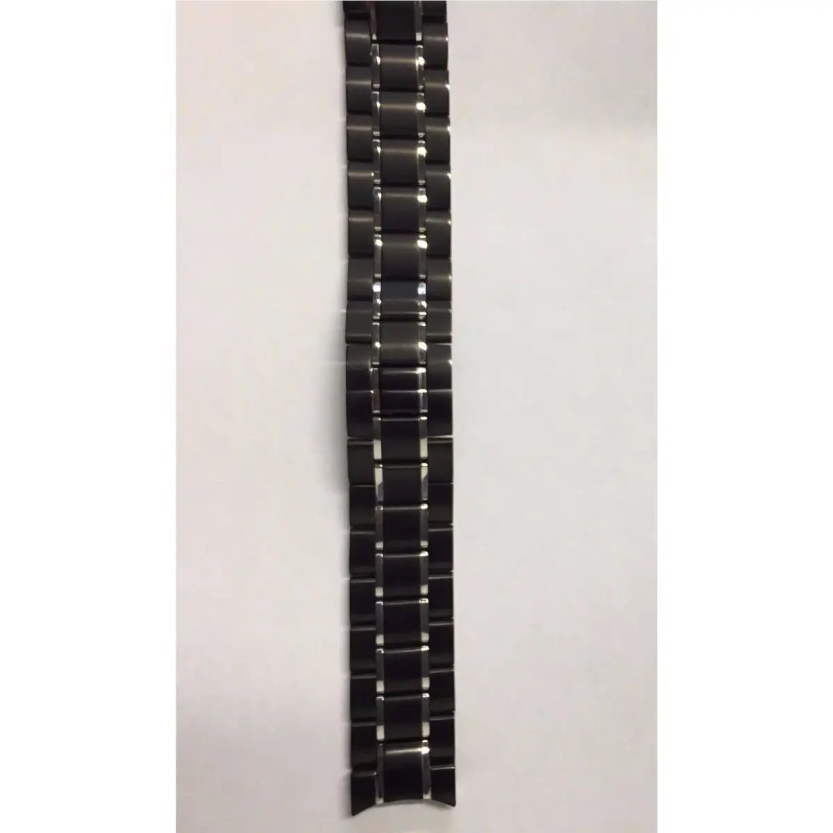 Bulova 98E003 98D107 Black Two-tone Watch Parts Band Replacement Band