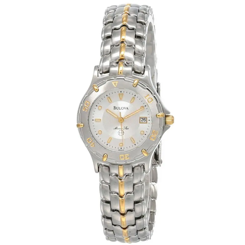 Marine Star Silver Stainless Steel Women`s Watch 98U05 by Bulova