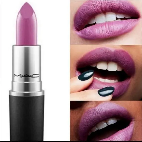 Mac Matte Lipstick Men Love Mystery 629 Creamy Matte Violet Pink Lip Stick Box