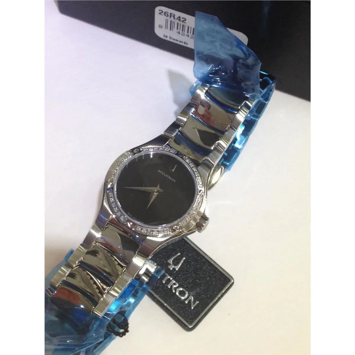 26R42 Accutron Bulova Belize Luxury Swiss Women`s 36 Diamonds Watch