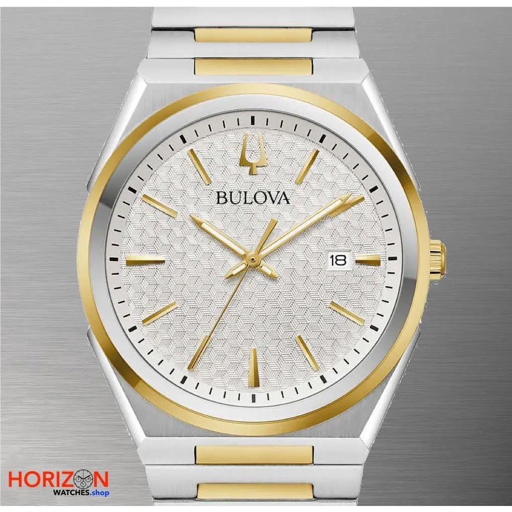 Bulova Classic Two-tone Stainless Steel Quartz Men`s Watch 98B424