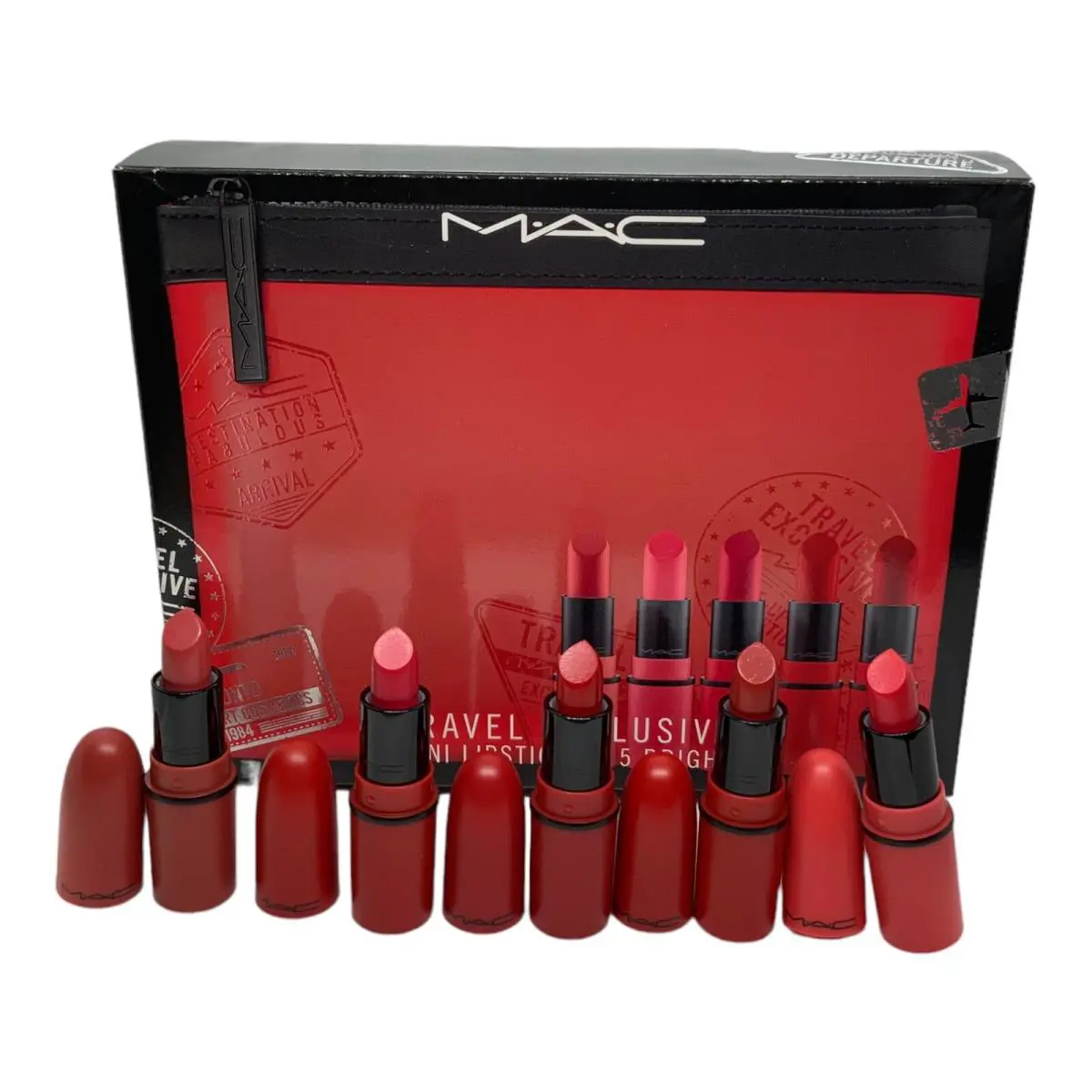 Mac Travel Exclusive Mini Lipstick x 5 Bright Shades 3 Retro Matte 2 Lustre