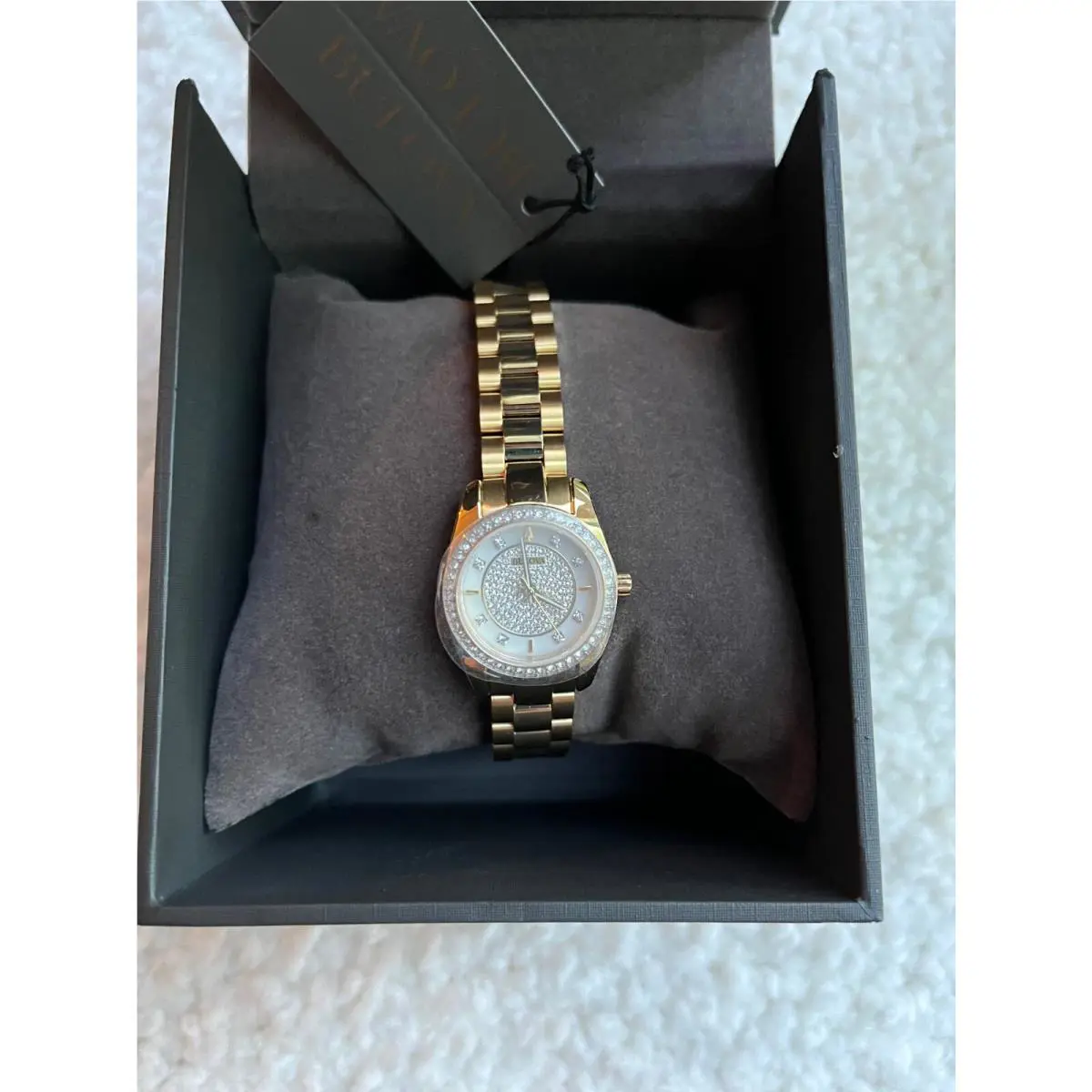 Bulova - Classic Gemmed Stainless Steel Quartz Women`s Watch - 98L315