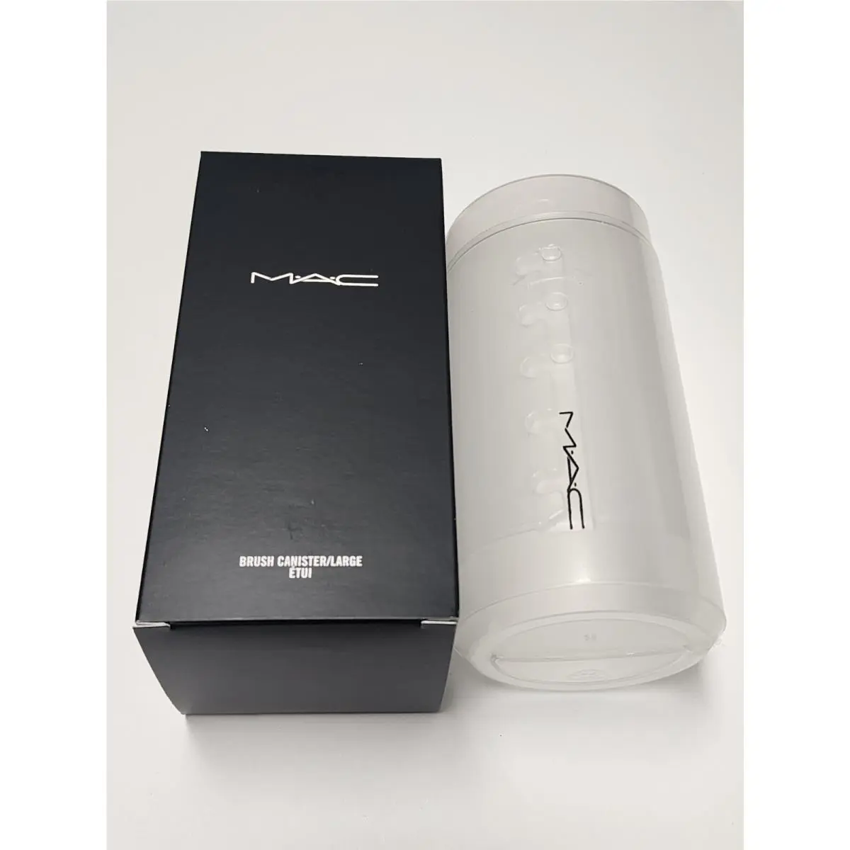 Mac Brush Canister Large Adjustable Makeup Brush Holder Case Empty