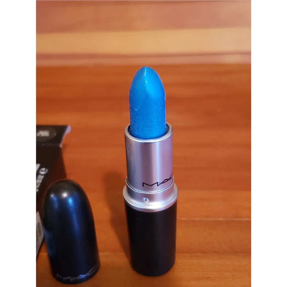 Mac Lustre Lipstick Blast O Blue Hard to Find