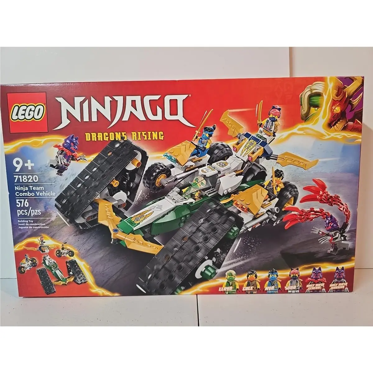 Lego 71820 Ninjago Ninja Team Combo Vehicle 4‑in‑1 Set – Retired 2025
