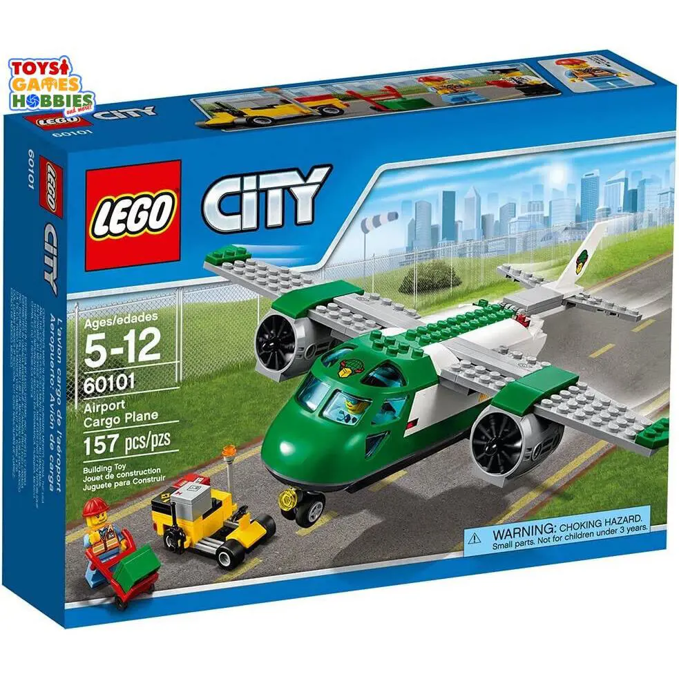 Lego City Airport Cargo Plane 60101 Airport Propeller Pilot Flying