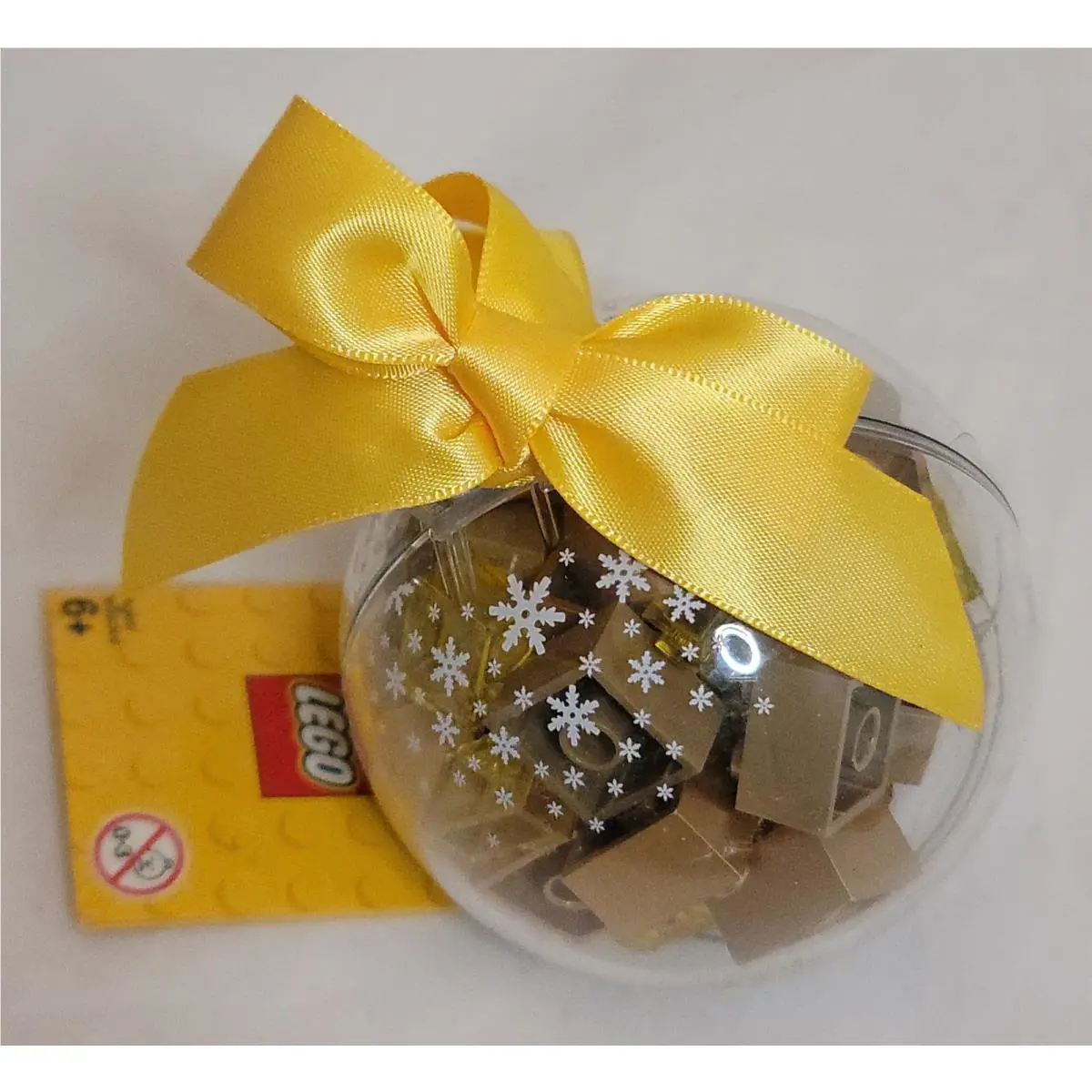 Lego Holiday Ornament with Gold Bricks Bauble with Ribbon 853345 4649145