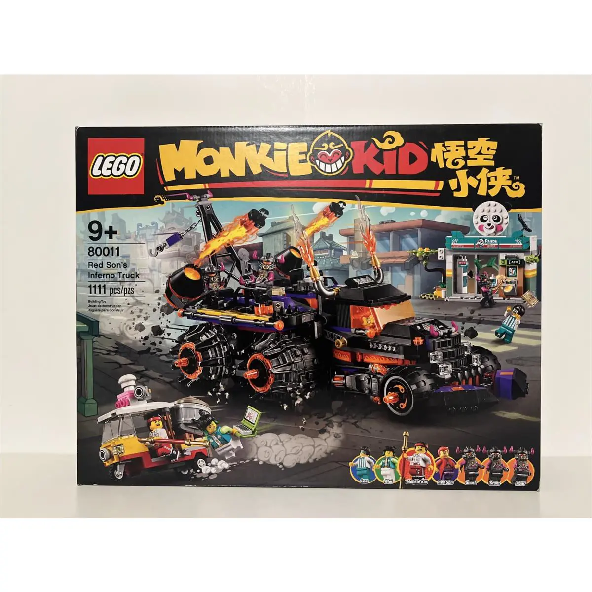 Lego 80011 Monkie Kid Red Son`s Inferno Truck 7 Minifigures