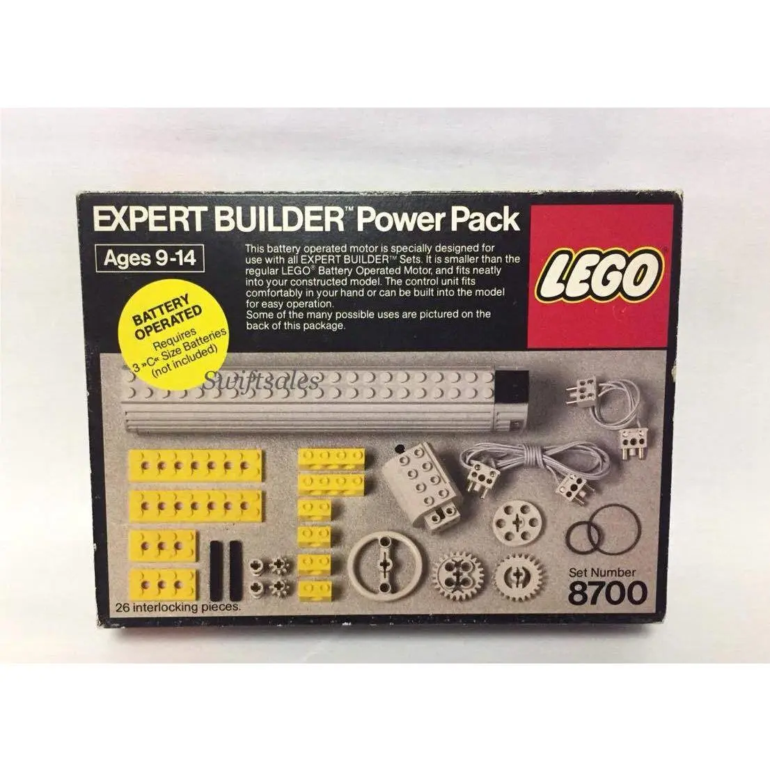 Lego 8700 Expert Builder Power Pack - Vintage 1982 Technic Set - Misb