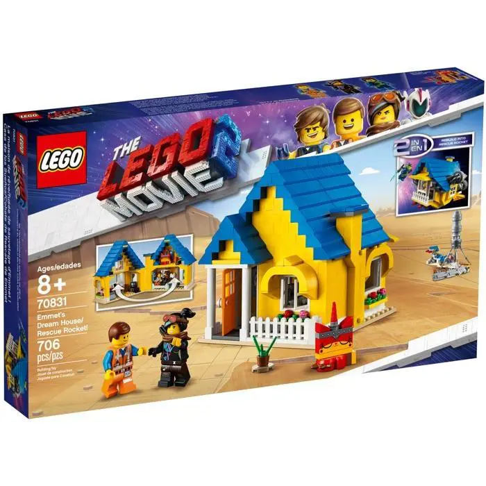 Lego Movie 2 `emmet`s Dream House/rescue Rocket 70831 Nisb Retired