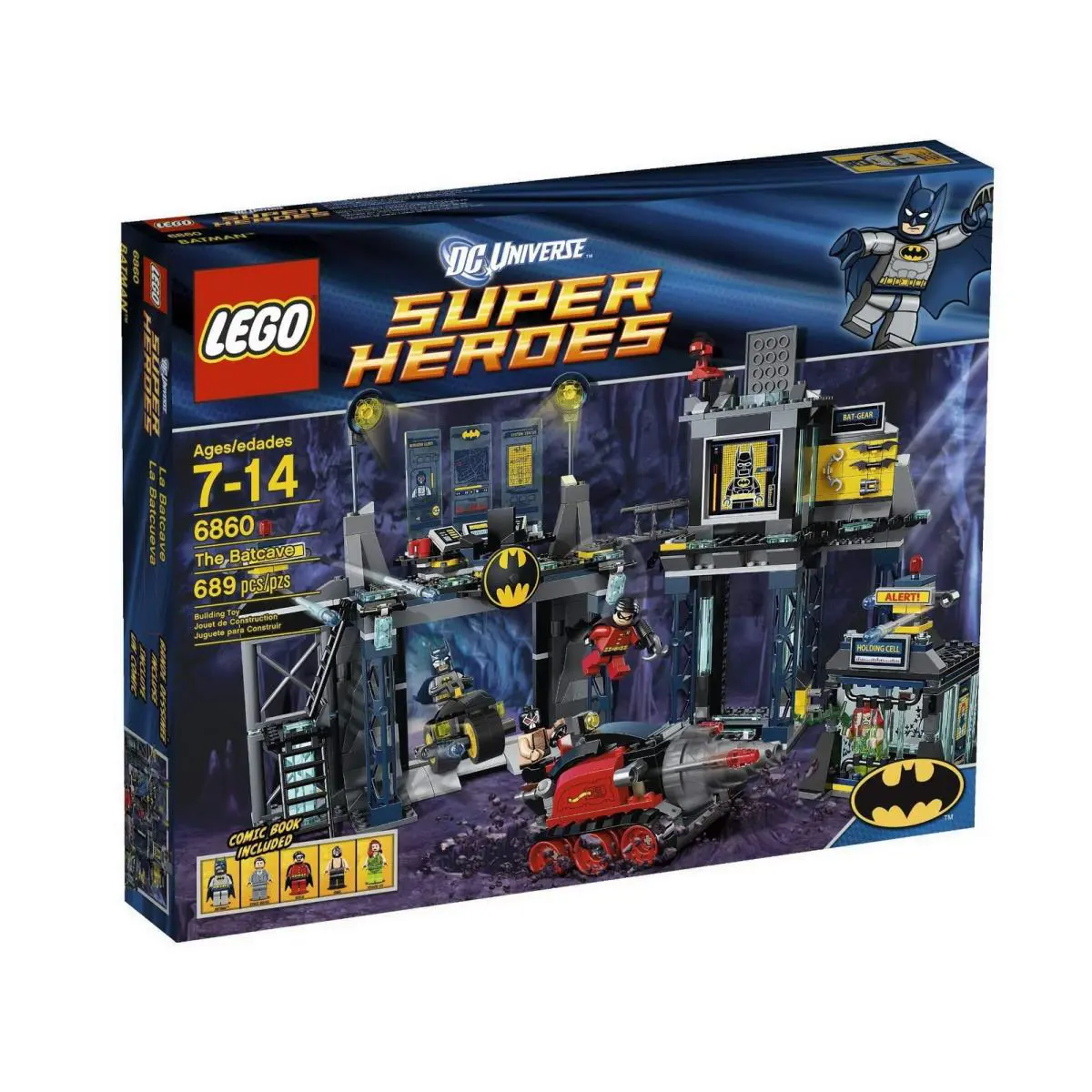 Lego Super Heroes Set 6860 DC Batman Batcave Complete Minifigs Bane +