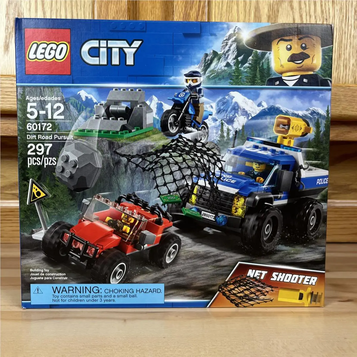 Lego 60172 Dirt Road Pursuit City Town Minifigure Vehicle Police Atv Dirtbike