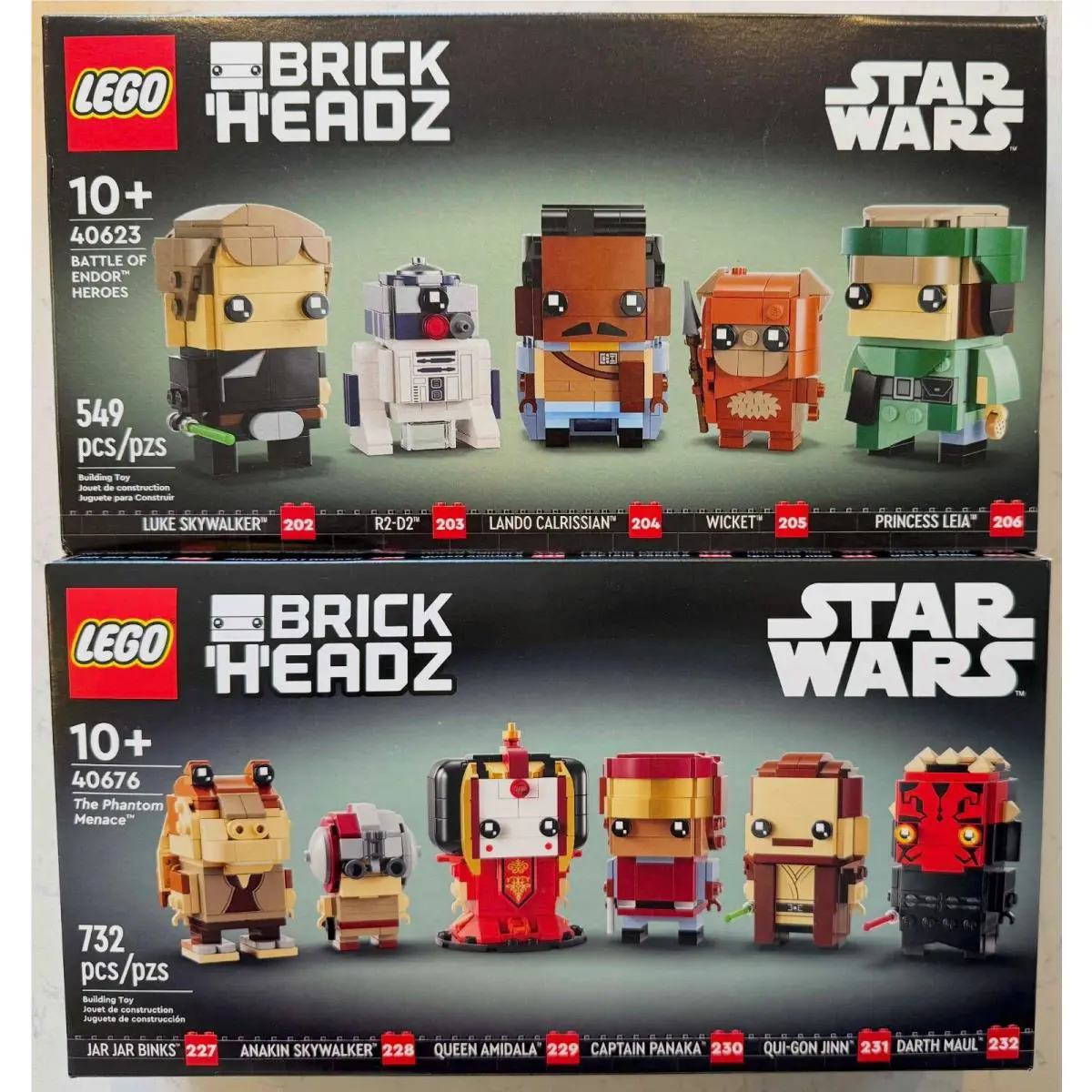 Lego 40676 Star Wars Phantom Menace 40623 Battle Endor Brickheadz