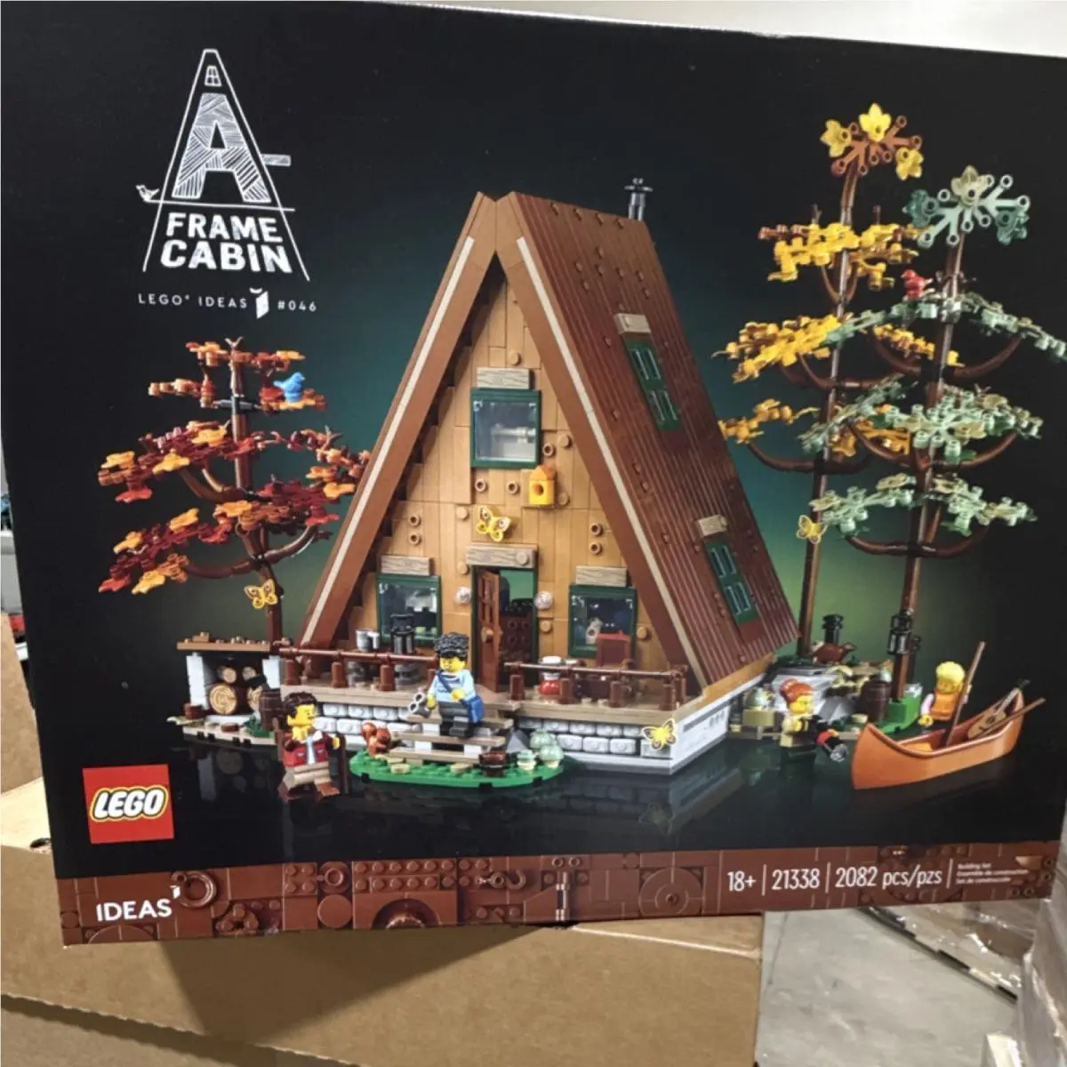 Lego Ideas A-frame Cabin 21338 2082 Pcs News Box