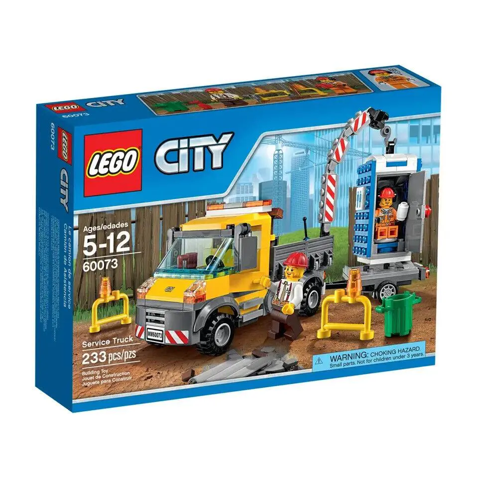 Lego Service Truck 60073 Town Minifigure Building Set