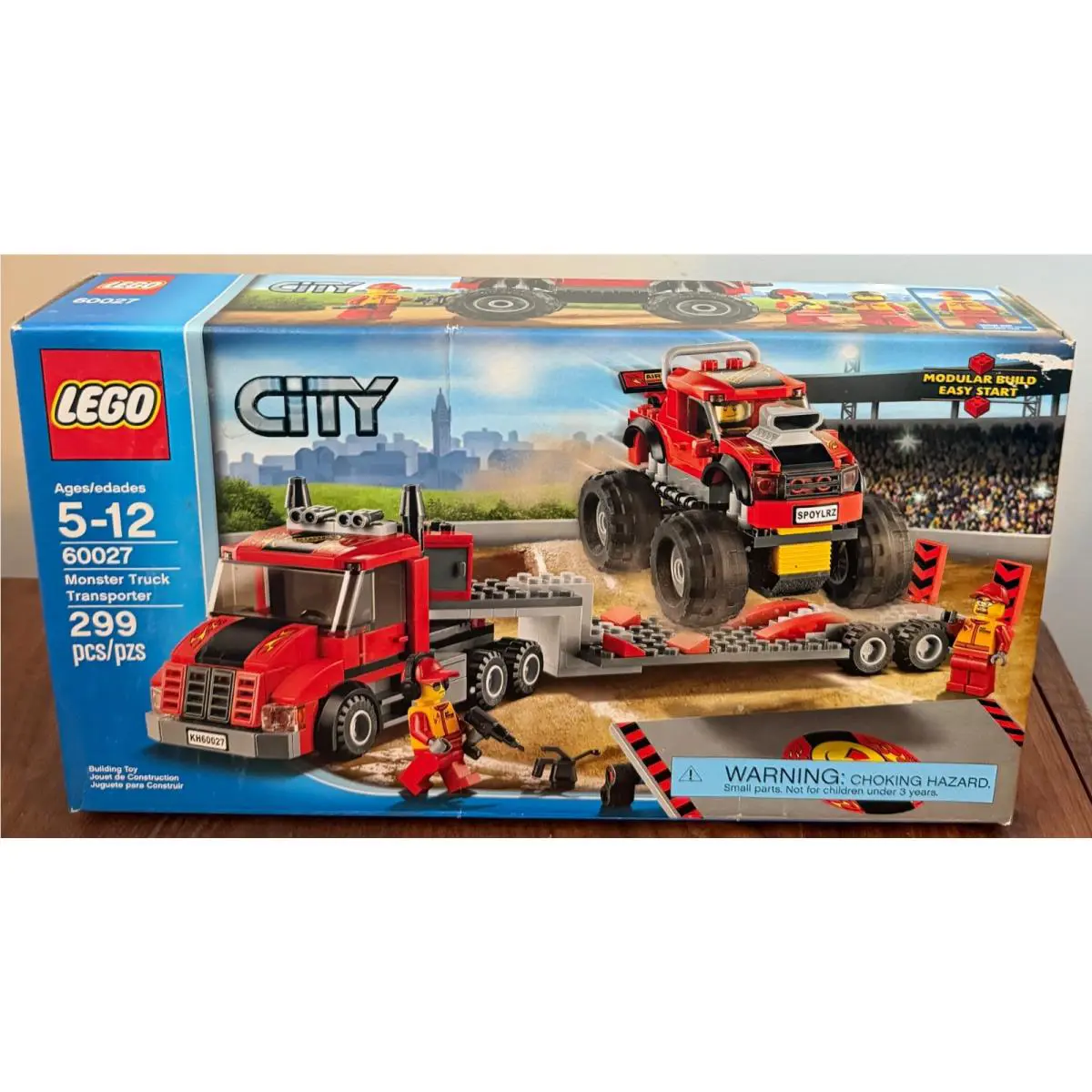 Lego City Monster Truck Transporter 60027 Retired Set Box